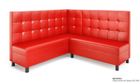 Legacy - Modular V-Shape Seating - Premium Button Tufted Upholstery - Gunmetal Legs -Made in USA