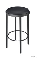 Round  Gunmetal Frame - Premium Comfort Upholstered Seat Bar Stool - Proudly Made in America Round  Gunmetal Frame - Premium Comfort Upholstered Seat Bar Stool - Proudly Made in America