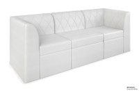 RIVERA Lounge Seating -  Diamond Tufted Upholstery - Modular Sofa with Straight Arms RIVERA Lounge Seating -  Diamond Tufted Upholstery - Modular Sofa with Straight Arms