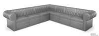 RIVERA Lounge Seating - Diamond Tufted Upholstery - Rounded Arms - Arrangement G1 RIVERA Lounge Seating - Diamond Tufted Upholstery - Rounded Arms - Arrangement G1