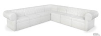 RIVERA Lounge Seating - Diamond Tufted Upholstery - Rounded Arms - Arrangement G1 RIVERA Lounge Seating - Diamond Tufted Upholstery - Rounded Arms - Arrangement G1