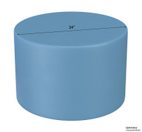 Set of Four 24" Round Stools  - Super Performance Upholstery - Made in USA Set of Four 24" Round Stools  - Super Performance Upholstery - Made in USA