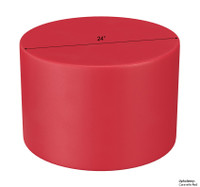 Set of Four 24" Round Stools  - Super Performance Upholstery - Made in USA Set of Four 24" Round Stools  - Super Performance Upholstery - Made in USA