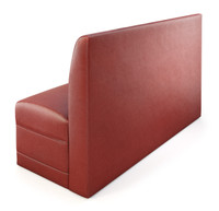 Restaurant Booth - Premium Button Tufted Upholstery - Extra Comfort Cushioned Seat- Made in USA