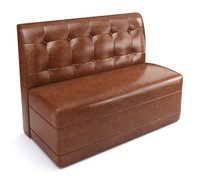 Restaurant Booth - Premium Button Tufted Upholstery - Extra Comfort Cushioned Seat- Made in USA