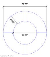 Modern Half-Circle Tail - Modular Design - Made in USA