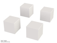 Set of Four - 24" Cube Lounge Tables - Premium Laminated Finish - Scratch and Water Resistant - Made in USA Set of Four - 24" Cube Lounge Tables - Premium Laminated Finish - Scratch and Water Resistant - Made in USA