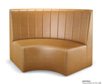 Fortuna Collection: Modular Curved Chaise - Premium Channel Tufted Upholstery - Made in USA