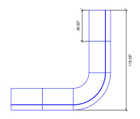 Fortuna Collection: Seating Configuration G2 - Premium Channel Tufted Upholstery - Made in USA Fortuna Collection: Seating Configuration G2 - Premium Channel Tufted Upholstery - Made in USA