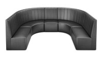 Fortuna Collection: U-Shape Seating Configuration G5 - Premium Channel Tufted Upholstery - Made in USA