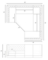 Restaurant 3/4 Circle Booth Seating  - Contract Grade - Premium Performance Channel-Back Upholstery - 100% Handcrafted In USA