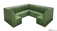Restaurant 3/4 Circle Booth Seating  - Contract Grade - Premium Performance Diamond Tufted Upholstery - 100% Handcrafted In USA Restaurant 3/4 Circle Booth Seating  - Contract Grade - Premium Performance Diamond Tufted Upholstery - 100% Handcrafted In USA