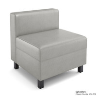 LUGANO - 27" Armless Extension Modular -  Made in USA LUGANO - 27" Armless Extension Modular -  Made in USA