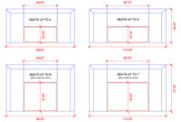 Restaurant U-Shape Booth Seating - Contract Grade - Premium Diamond Tufted Performance Upholstery - 100% Handcrafted In USA