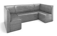Restaurant U-Shape Booth Seating - Contract Grade - Premium Performance Upholstery - 100% Handcrafted In USA