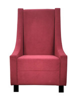 Taleon - Tall Wing Back - Club Chair - Black Metal Legs