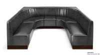 U-Shape Modular Booth Restaurant Seating - Contract Grade - Premium Performance Upholstery - 100% Handcrafted In USA U-Shape Modular Booth Restaurant Seating - Contract Grade - Premium Performance Upholstery - 100% Handcrafted In USA