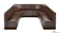 U-Shape Modular Booth Restaurant Seating - Contract Grade - Premium Performance Upholstery - 100% Handcrafted In USA U-Shape Modular Booth Restaurant Seating - Contract Grade - Premium Performance Upholstery - 100% Handcrafted In USA
