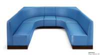 U-Shape Modular Booth Restaurant Seating - Contract Grade - Premium Performance Upholstery - 100% Handcrafted In USA U-Shape Modular Booth Restaurant Seating - Contract Grade - Premium Performance Upholstery - 100% Handcrafted In USA