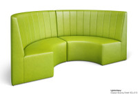 FORTUNA Half-Circle Booth - Premium Channel-Back Upholstery - Made in USA FORTUNA Half-Circle Booth - Premium Channel-Back Upholstery - Made in USA