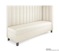 Legacy - Modular Left/Right Side - Premium Channel Tufted Upholstery - Gunmetal Legs -Made in USA Legacy - Modular Left/Right Side - Premium Channel Tufted Upholstery - Gunmetal Legs -Made in USA