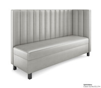Legacy - Modular Left/Right Side - Premium Channel Tufted Upholstery - Gunmetal Legs -Made in USA Legacy - Modular Left/Right Side - Premium Channel Tufted Upholstery - Gunmetal Legs -Made in USA