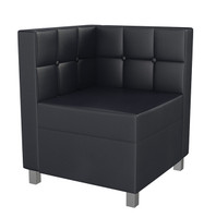 9049X - Black or White Seating with Nero Marquina Lounge Tables (SEATS 27)