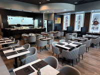 Exclusive Designer Restaurant Chair - High Performance Upholstery - Metal Legs - Small Diamond Tufted Outer Back