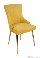 4018 Modern Restaurant Chair - Metal Legs - Channel Tufted Back