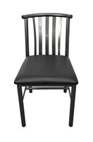 Curved Design Back - Gunmetal Heavy Duty Base  - Restaurant Chair Curved Design Back - Gunmetal Heavy Duty Base  - Restaurant Chair