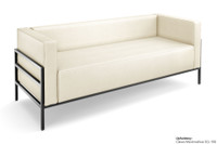 HST005 Urban Modern Collection: Sofa - Full Welded Gunmetal Outline Frame - Made in USA HST005 Urban Modern Collection: Sofa - Full Welded Gunmetal Outline Frame - Made in USA
