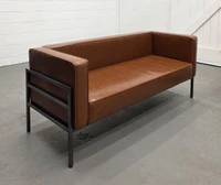 HST005 Urban Modern Collection: Sofa - Full Welded Gunmetal Outline Frame - Made in USA