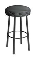 Modern Metal Frame -Button Tufted Design - Premium Comfort Extra Thick Upholstered Seat Bar Stool Modern Metal Frame -Button Tufted Design - Premium Comfort Extra Thick Upholstered Seat Bar Stool