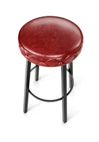 Modern Metal Frame -Button Tufted Design - Premium Comfort Extra Thick Upholstered Seat Bar Stool
