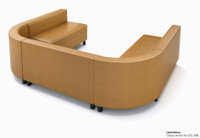 LUGANO - Modular U-Shape Sofa -  Rounded Corners - Made in USA