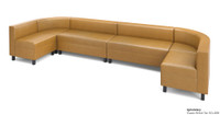 LUGANO - Modular VIP Lounge Seating -  Rounded Corners - Made in USA  LUGANO - Modular VIP Lounge Seating -  Rounded Corners - Made in USA