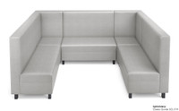 LUGANO - Modular U-Shape Sofa -  Tall 42" Back - Made in USA