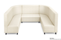 LUGANO - Modular U-Shape Sofa -  Rounded Corners - Tall 42" Back -Made in USA