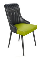 Modern Restaurant Chair - Metal Legs - Channel Design Back Modern Restaurant Chair - Metal Legs - Channel Design Back