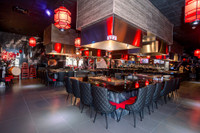 4017 Modern Restaurant Chair - Metal Legs - Diamond Design Outer Back