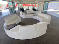 Harmony Collection - Modular Seating - Restaurant Package with [3] Lucas Lounge Tables