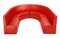 HORIZON- Extended Half Circle Arrangement - Made in USA - Premium Upholstery HORIZON- Extended Half Circle Arrangement - Made in USA - Premium Upholstery