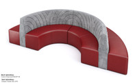 WAVE - Half Circle Seating - Made in USA - Premium Upholstery WAVE - Half Circle Seating - Made in USA - Premium Upholstery