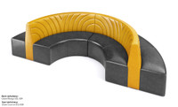 WAVE - Half Circle Seating - Made in USA - Premium Upholstery WAVE - Half Circle Seating - Made in USA - Premium Upholstery