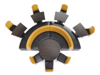 WAVE - Restaurant Seating  with Tables and Chair - Made in USA - Premium Upholstery