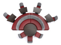 WAVE - Restaurant Seating  with Tables and Chair - Made in USA - Premium Upholstery