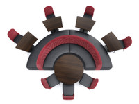 WAVE - Restaurant Seating  with Tables and Chair - Made in USA - Premium Upholstery