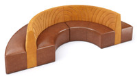 WAVE - Half Circle Booth Two-Sided Seating- Made in USA - Premium Upholstery WAVE - Half Circle Booth Two-Sided Seating- Made in USA - Premium Upholstery