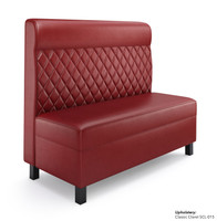 Palermo Restaurant Booth - Premium Diamond Tufted Performance Upholstery - 100% Handcrafted In USA