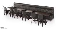 Restaurant Package of Palermo Restaurant Booths - Restaurant Tables and Chairs (SEATS 12) Restaurant Package of Palermo Restaurant Booths - Restaurant Tables and Chairs (SEATS 12)